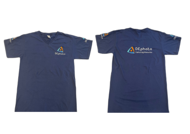 DE Photo V Neck T shirt