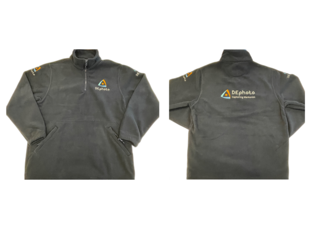 DE Photo 1/4 zip Micro Fleece jacket